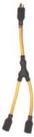 CEP Construction Electrical Products 1474 2-Feet Yellow Y Adapter 12-Gauge 3 Wire 20-Amp