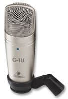 Dynamic-Res BEHRINGER - C-1U - MICROPHONE, STUDIO CONDENSER, USB - Pack of 1 --