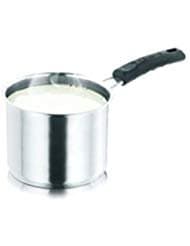 Sahishnu Online & Marketing Stainless Steel Milk Pan, Stainless Steel Milk Pot, Milk Pan Capacity :1.1 Ltr.,Size 14 cm