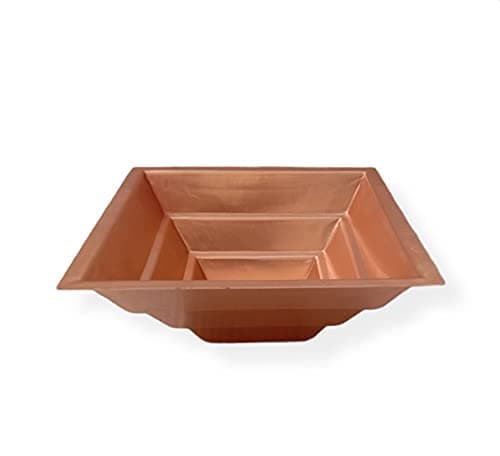 Super HK Copper Finish Mini Yagya Hawan Kund, Poojan Purpose (Size: 11 x 11 x 4 Cm)