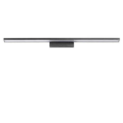 SJUN 1000Mm Long Led Aluminum Wall Sconce Lamp Over Bathroom Mirror 85-265V 24W Home Lighting Decoration,Black Body/Warm White [Energy Class A++]