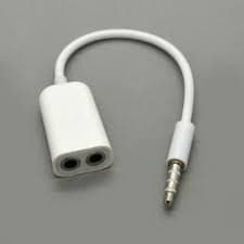 3.5mm Earphone Headphone Male 1 to 2 Dual Female Y Splitter Stereo Audio Cable Adapter Jack for Ipod Iphone Ipad