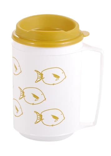 Fish Flash 12-Ounce Mug/Can Holder, Khaki