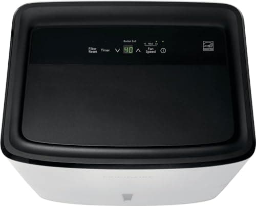 Frigidaire 22 Pint Dehumidifier. 1,500 Square Foot Coverage. Ideal for Small Rooms. 1.7 Gallon Bucket Capacity. Continuous Drain Option