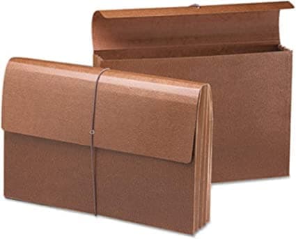 Smead® Leather-Like Expanding Wallets WALLET,EXP,3.5,ELAS,15X10 (Pack of 20)