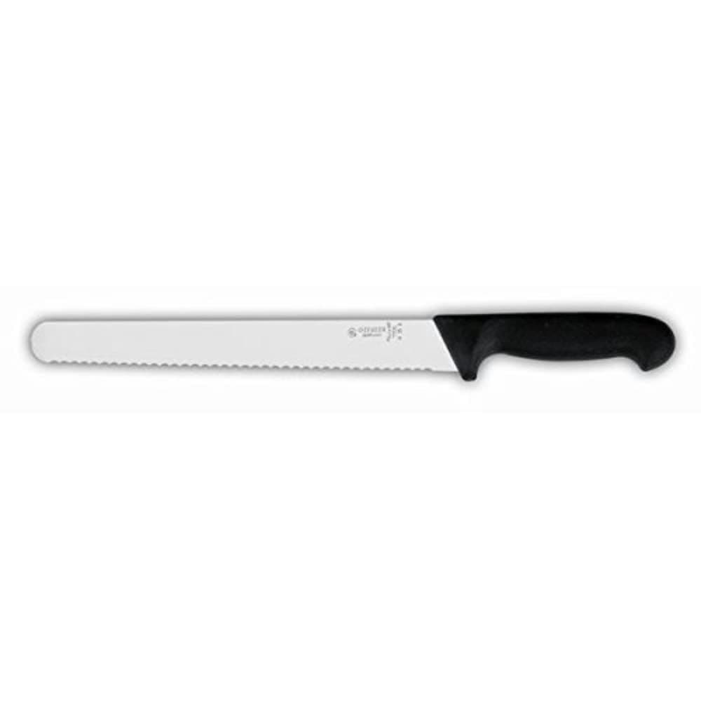 Genware NEV-7705-W-25 Giesser Slicing Knife, Serrated, 9-3/4"