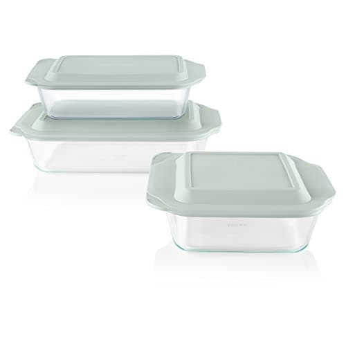 Pyrex Deep 50% Deeper Hold-Everything Baking Dish Set (6-Piece, BPA-Free)