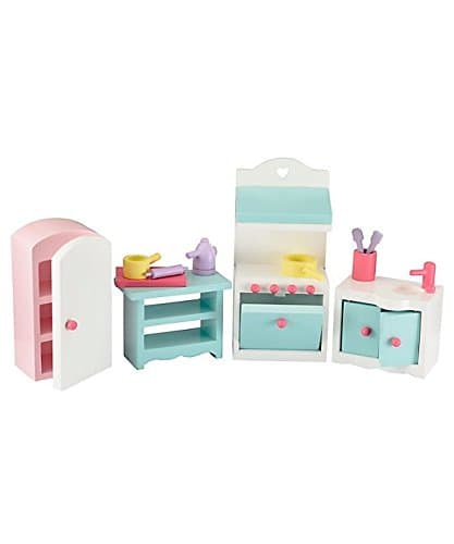 Rosebud Village Country Kitchen Set a Beautiful Toys for Girl Furniture set to create a pretty kitchen room for your Rosebud house