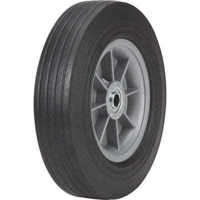 Martin Flat-Free Solid Rubber Tire and Poly Wheel - 10 x 2.75 Tire, Model Number ZP1102RT-202