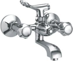 Cera Floral Half Turn CP 111 Wall Mixer with telephonic Shower_F3002404