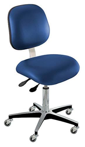 BioFit Upholstered Chair; Ergonomic, Type C, Grade 2 Vinyl, Blue, Desk High 17-22"