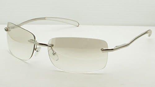 FRAMELESS CLEAR/LIGHT BROWN LENSES SUN-GLASSE​S UNISEX PRESCRIPTI​ON MEN WOMEN METAL GOLD FRAME