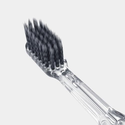 Soladey Ionic Toothbrush Replacement Brush Heads Refill, 4 Count -4 Row Ultra Fine Spiral Bristle, Silver Ions