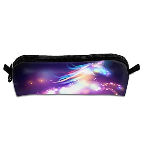 Depaga Dream Unicorn Galaxy Pencil Pen Bag Case Holder Compact Pouch Makeup Bag for Women Men Student Girls Kids Teens