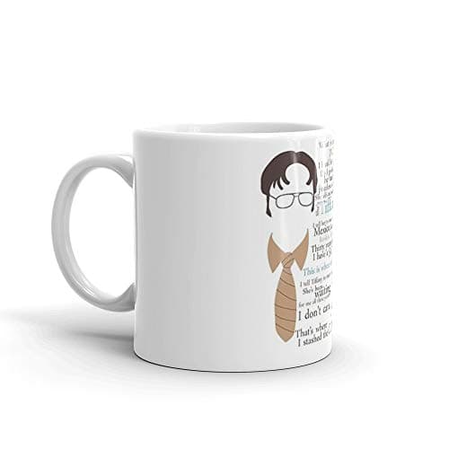 Dwight's Perfect Crime Mug 11 Oz White Ceramic