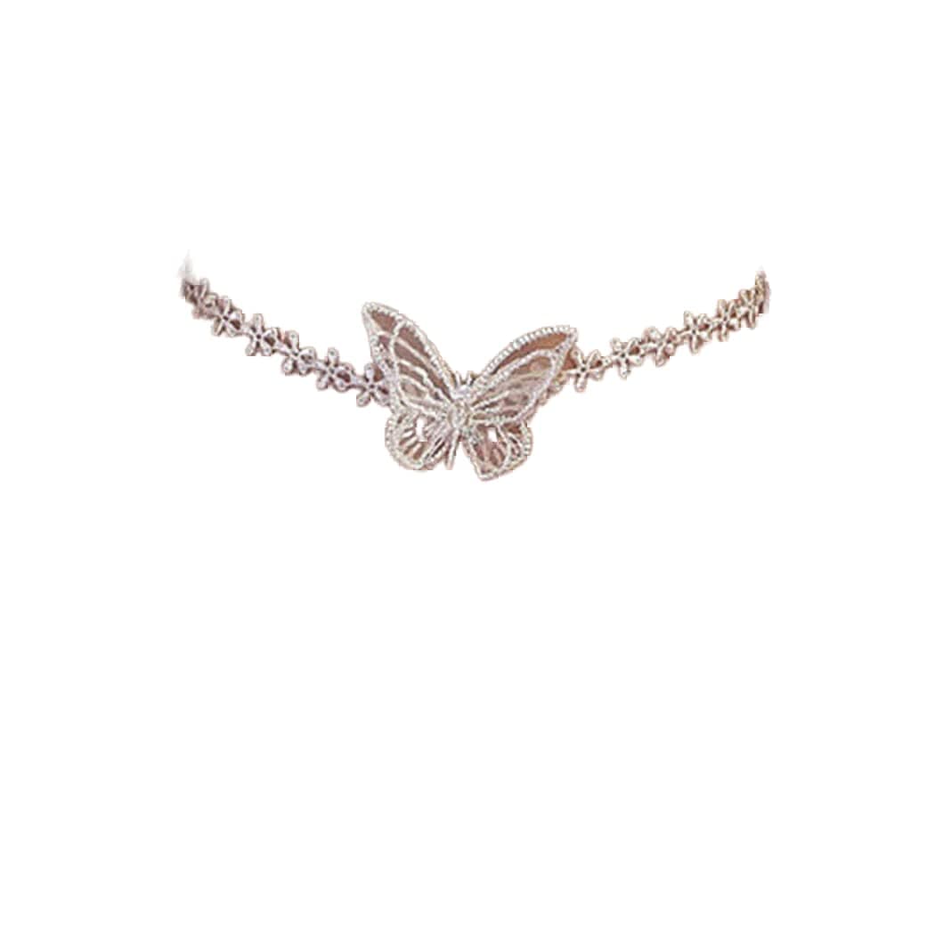 Lace Choker Necklaces Butterfly Choker Necklace White Collar Halloween Neck Accessories For Women And Girls