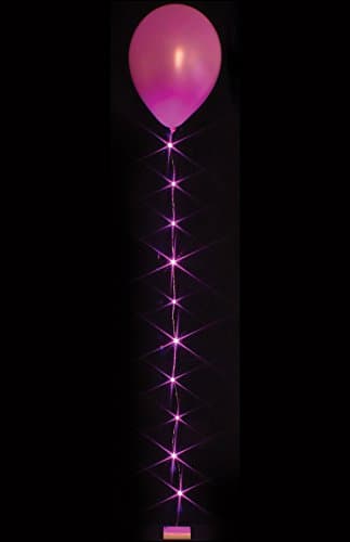 Balloon Weight with 1m of floating LED Lights (Fuchsia)