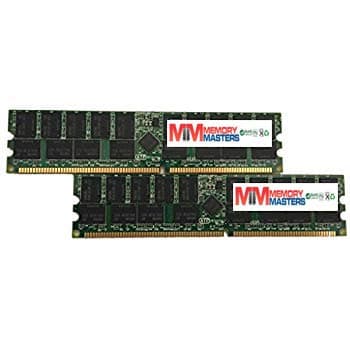 4GB Kit (2 X 2GB) PC2100 Registered 266MHz 184 pin DDR SDRAM ECC DIMM Memory RAM for HP Compaq Proliant BL30p Server. Equivalent to HP Compaq Part Number 300682-B21, AD197A(MemoryMasters)
