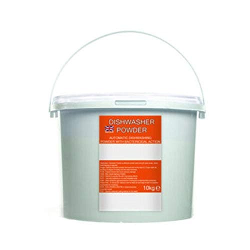 We Can Source It Ltd – Recyclable Dishwasher Detergent Powder Tub 10kg with Strong Cleaning Action – Ideal for Dishwashers in Homes and Commercial Kitchens – Effective on Residue Grease and Stains
