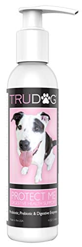 TruDog Protect Me: Digestive Health Support (4oz) - Probiotics for Dogs - Exclusive Formula and Applies Easy - Improves Gastrointestinal Health and Absorption of Essential Nutrients from Daily Diet