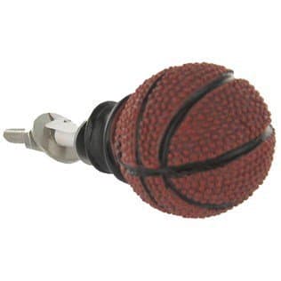 Single BASKETBALL Drawer Pull Knob Soccer Baseball and Football Sports Balls MBA Finals Draft Picks College MAN CAVE Father's Day Gift