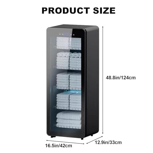 LYXXJRYBHD Hot Towel Warmer, Towel Heater, Disinfection Cabinet, Multiple Sizes, for Bathroom, for SPA, Barbershop, Hotel(Medium)