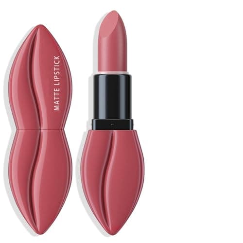 Matte Red Lipstick for Women, Moisturizing Velvet Lipsticks, Long Lasting Smudge-Proof Lip Stick, Light Bright Labiales Matte Lipstick Lip Stain High Pigmented Dark Makeup Lip Gloss (#07)