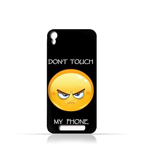 AMC Design Lava Iris 820 TPU Silicone Case With Dont Touch My Phone 1 Design - Multi Color
