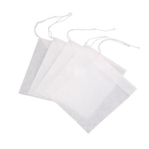 Monkeybrother Disposable Drawstring String Empty Heat Seal Filter Paper Tea Bags (100pcs)