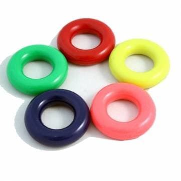 Sports Fitness PVC Grip Strength 35Kg Rubber Hand Grip Ring.