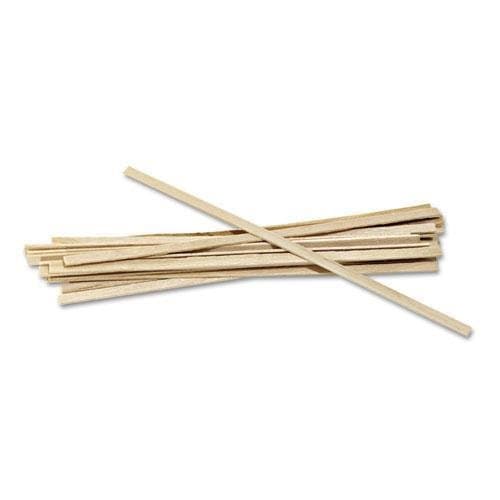 RPP Wood Coffee Stirrers, 5 1/2" Long, Woodgrain, 1000 Stirrers/Box (R810CT)
