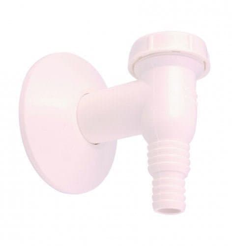 White Washing Machine Dishwasher Waste Pipe Drain Trap Kit Self Cutting Out Nozzle