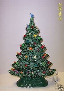 Ceramic Christmas Tree 17" Green Nowell