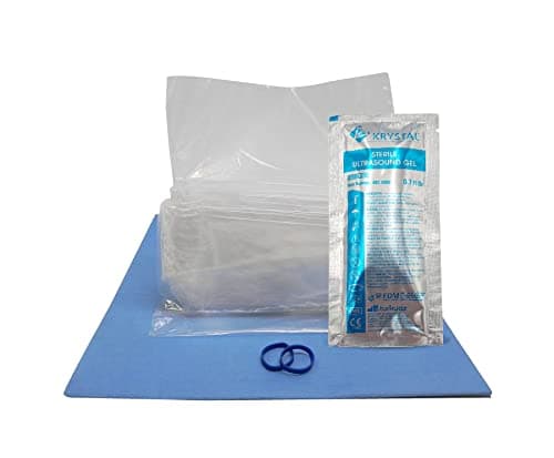 Krystal Latex-Free Sterile Ultrasound Probe Covers 6 x 48" - 25/Box