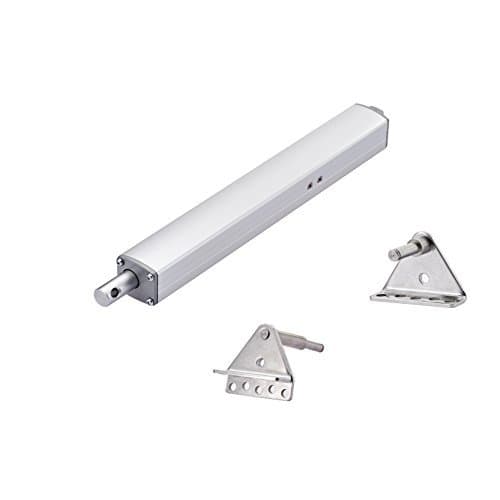 Inline Designed Linear Actuator 12 Inch 12" Stroke, 180 Pounds Lbs Maximum Lift, with Brackets12 Volt 12V