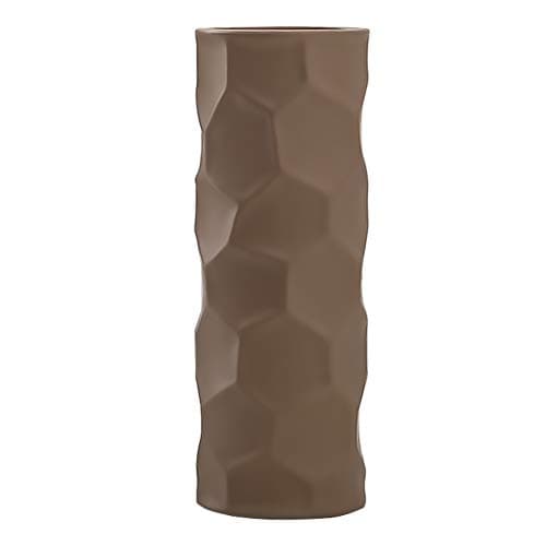 10inch Khaki Ceramic Flower Vase Home Decor Vase and Table Centerpieces Vase for Friends and Family, Christmas, Wedding, Bridal Shower