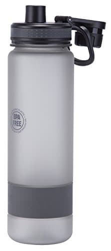 VANLE MAX Tritan Sports Water Bottle 30oz - Large for Outdoor & Gym, Leak Proof BPA Free Co-Polyester Plastic Drinking Bottle (Black)