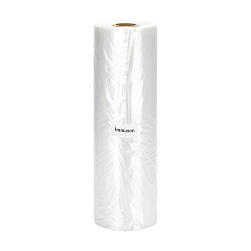 Immuson Food Storage Bags, 12 x 20 Plastic Produce Bag on a Roll Fruits, Vegetable, Bread, Food Storage Clear Bags (10…