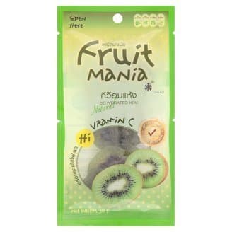 Fruit Mania : Dehydrated Kiwi Natural 100% (50 g) Made in Thailand