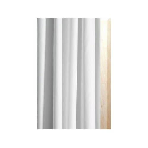 Luxxur PLUS Superior Anti-Bacterial 300cm Wide x 240cm Drop White Polyester Fabric Shower Curtain With heavier 50g Weighted Hem & Rustproof Eyelets