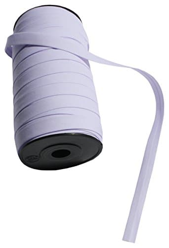 Full Funk Single Fold Bias Tape | Sewing, Stitching, Molding, Piping, Hemming, Quilting, Patching Single Fold Fabric Binding Tape | Width 0.5inch, 10 Yards, Off White (Lavender Tinge)