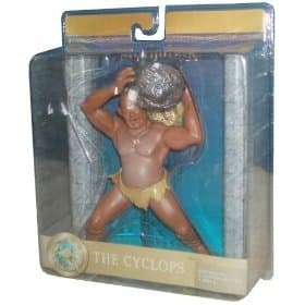 Greek Mythology 6 Inch Tall Action Figure - Cyclops with Rock Boulder