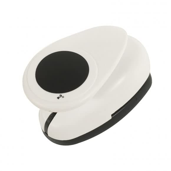 Paperfuel PF105002 Jumbo Circle Punch - 5 cm/2 inches, PLASTIC AND METAL, White, 5 x 8.5 x 6.7 cm