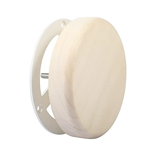 Vindar Sauna Room Air Vent 3.58" Round Aspen Wooden Sauna Adjustable Exhaust Air Ventilation for Barrel Sauna, Sauna Room, Steam Room Exhaust Ventilation