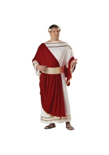 California Costumes Men's Caesar,White/Wine/Gold, Plus (48-52) Costume