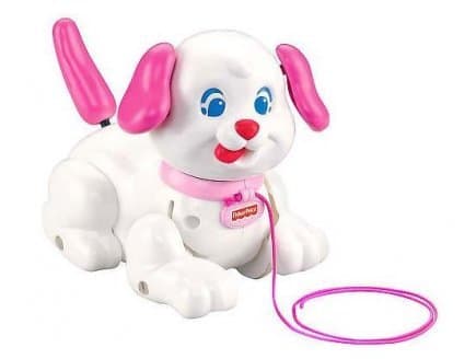 Fisher-Price Lil Snoopy Pink Dog Pull Puppy