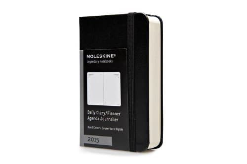 Moleskine 2015 Daily Planner, 12 Month, Extra Small, Black, Hard Cover (2.5 x 4)