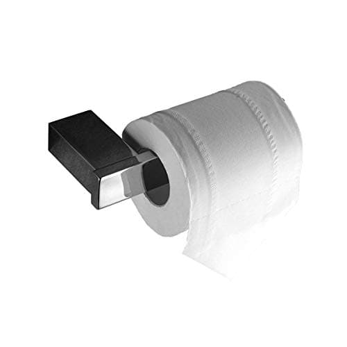 KOOLIFT Bathroom Paper Towel Holder Set Toilet Paper Large Roll Hanger Tank Extender Big Tissue Dispenser Kitchen Storage Bath Hand Towel Bar Modern Square Wall Mount Stainless Steel Polished Chrome