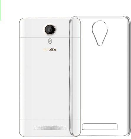 FASTSHIP CASES Shock Proof Rubber Back Cover for Intex Aqua Raze - Transparent