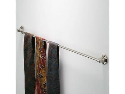 SUKI HARDWARE 425MM POLISHED NICKEL TIE BELT RAIL WARDROBE RACK WITH FIXING SCREWS INCLUDED